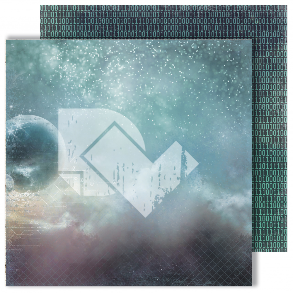 картинка Лист двусторонней бумаги "Satellite" из коллекции "Reach for the stars", 30,5х30,5 см, пл. 250 г/м от магазина Компания+