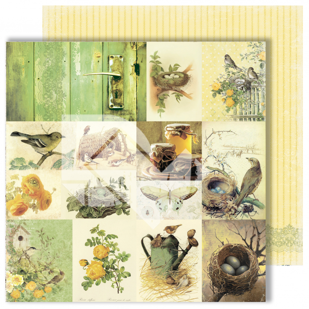 картинка Лист для вырезания "Cards" из коллекции "Spring holidays", 30,5х30,5 см, пл. 250 г/м от магазина Компания+