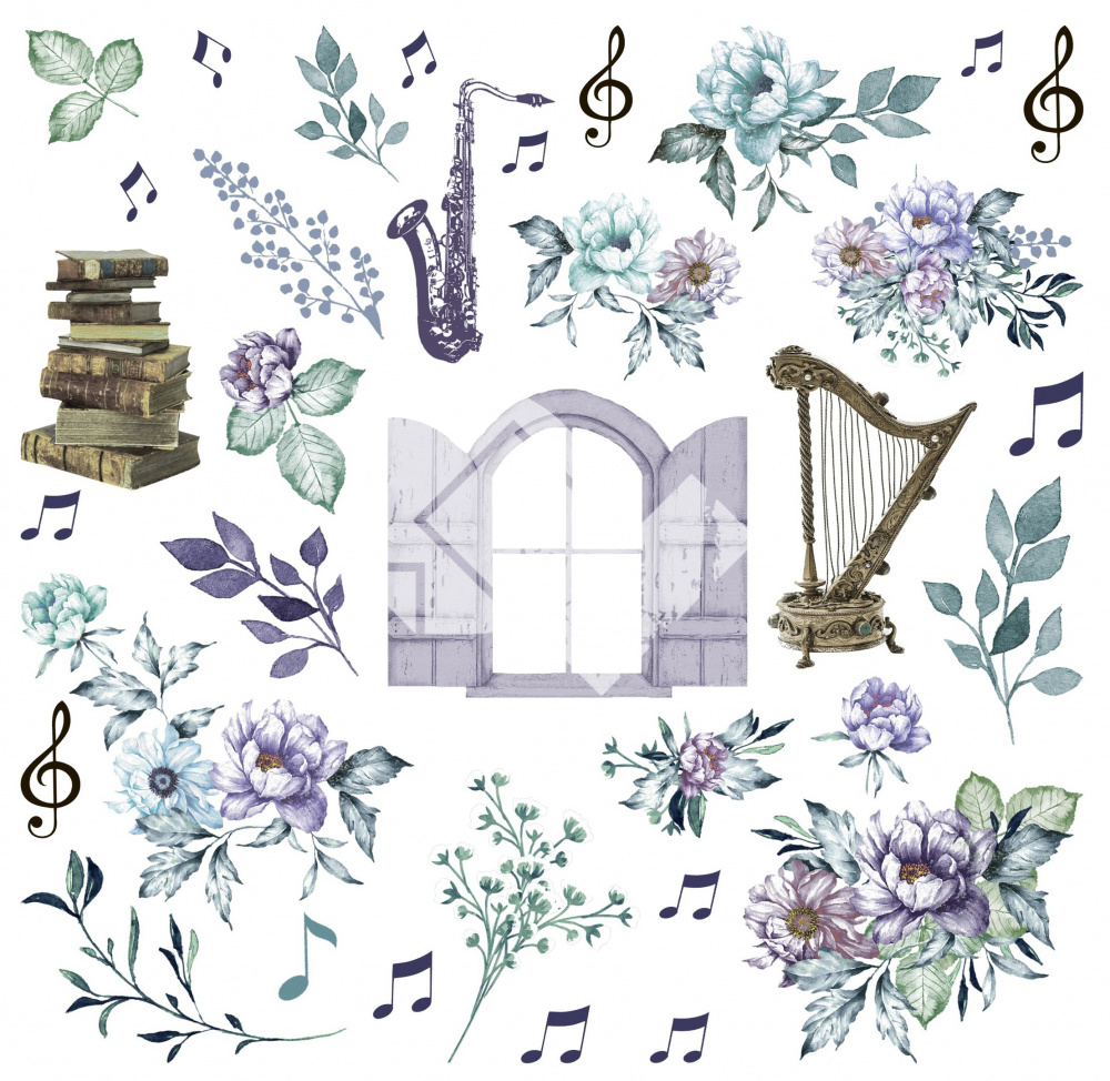 картинка Высечки из коллекции "Flowers Symphony" от магазина Компания+