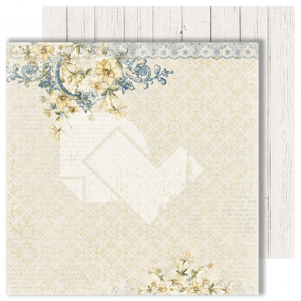 картинка Лист двусторонней бумаги "Blossom" из коллекции "Dreams come true", 30,5х30,5 см, пл. 250 г/м от магазина Компания+