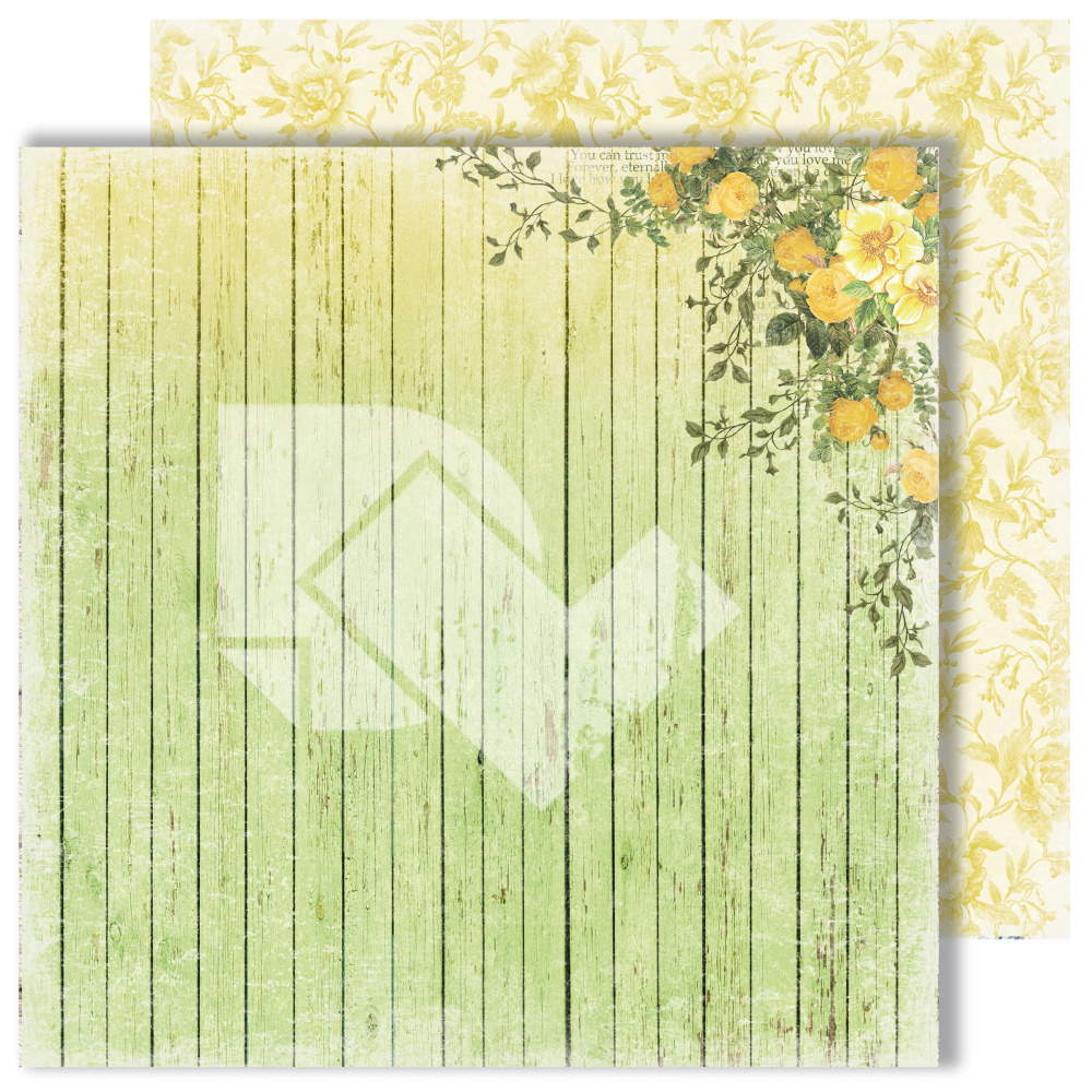 картинка Лист двусторонней бумаги "Country mood из коллекции "Spring holidays", 30,5х30,5 см, пл. 250 г/м от магазина Компания+