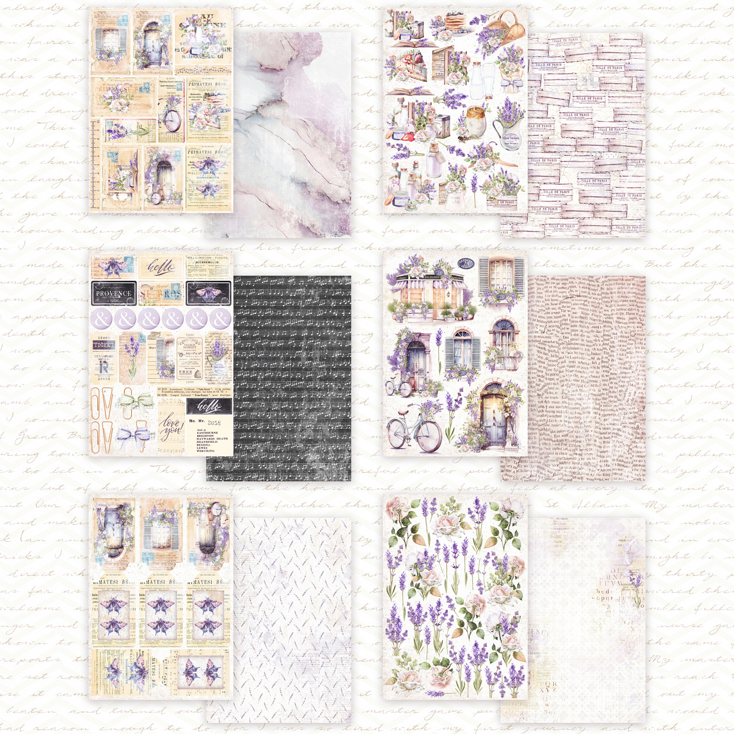 картинка Набор для вырезания  "Arоme de Provence" DB0022-cut, A5, 18 двусторонних листов, пл. 190 г/м2 от магазина Компания+