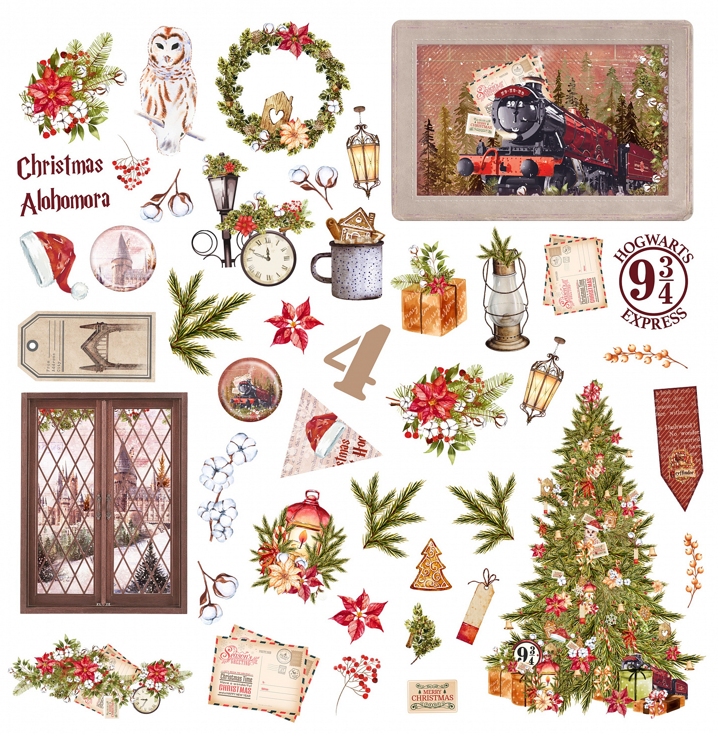 картинка Высечки из коллекции "Волшебное Рождество". DB0002-07 от магазина Компания+