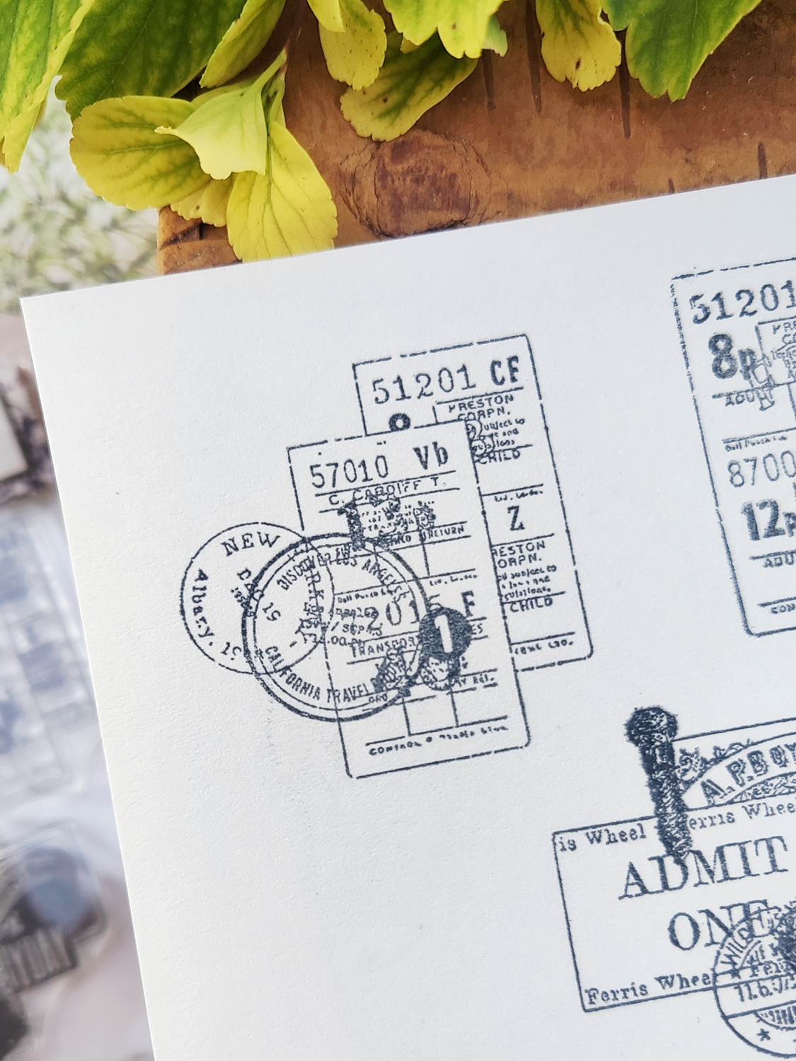 картинка Набор прозрачных штампов "Old Tickets», арт DBST0020 от магазина Компания+